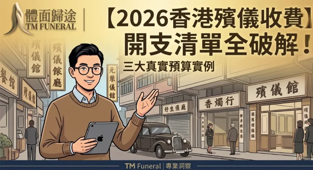 【2026香港殯儀收費】開支清單全破解！三大真實預算實例 橫